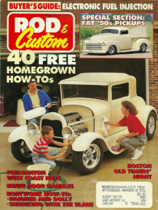 ROD & CUSTOM 1992 FEB - ROLLER BEARINGS FOR SHOEBOX CHEVY FRONT HUBS